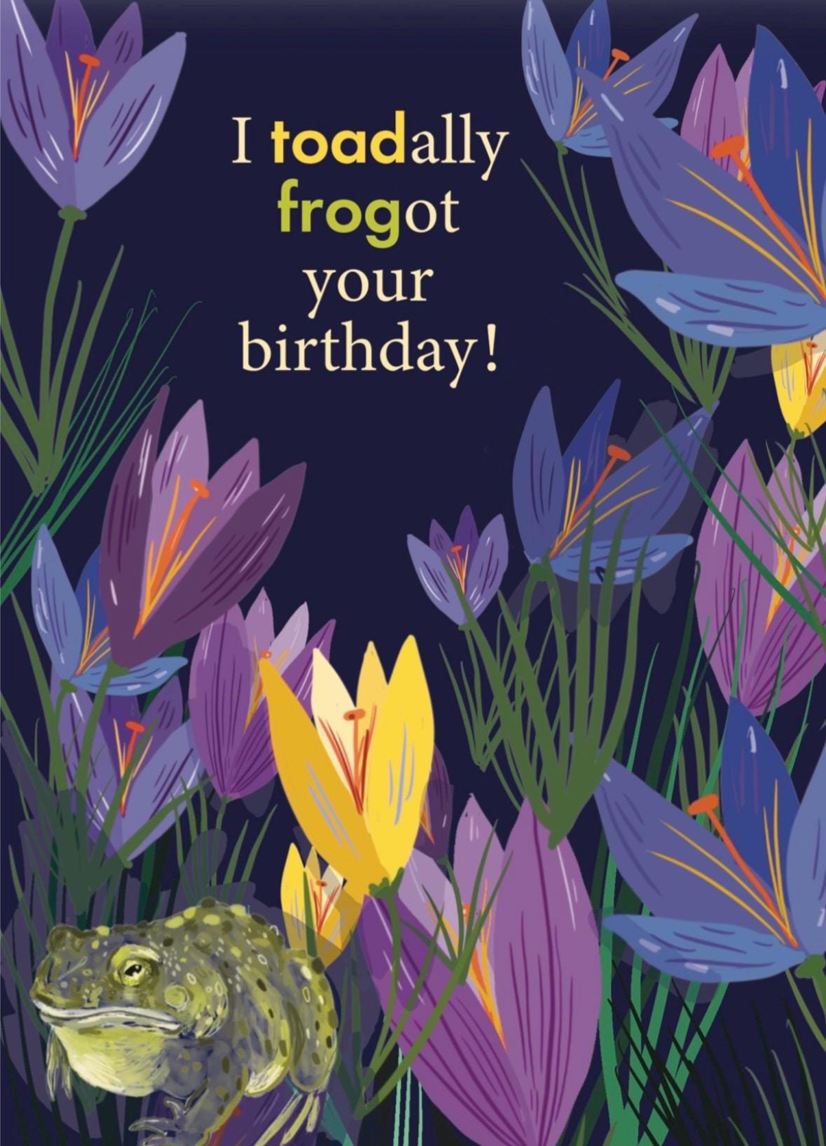frogot your birthday card