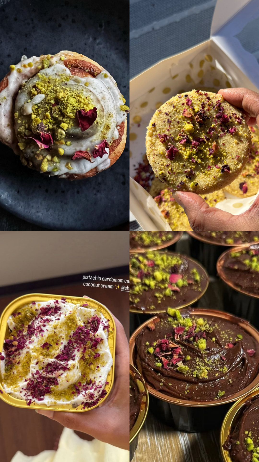 Pistachio cardamom pastry gift box